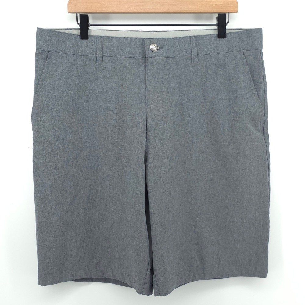 Adidas Ultimate365 Mens Golf Shorts 36 Gray Heather Performance Stretch